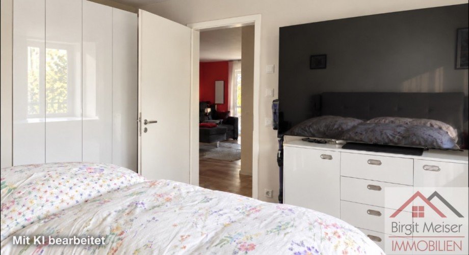 Blick �ber den Flur ins Wohnzimmer Wohnung Schwerin