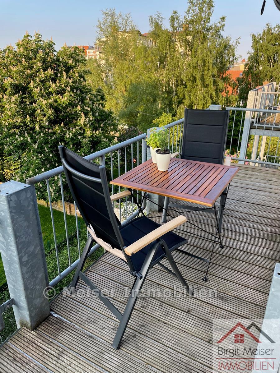 Balkon mit Ausblick Wohnung Schwerin