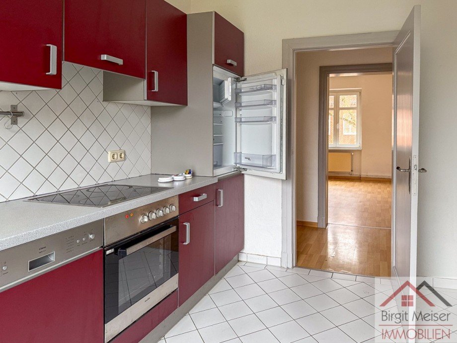 K�che Blick zum Wohnen Wohnung Schwerin