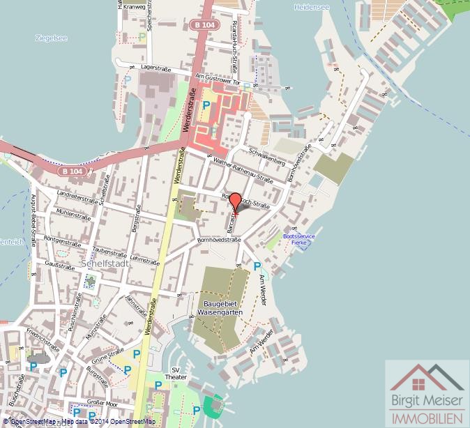 Lage des Objekts Wohnung Schwerin