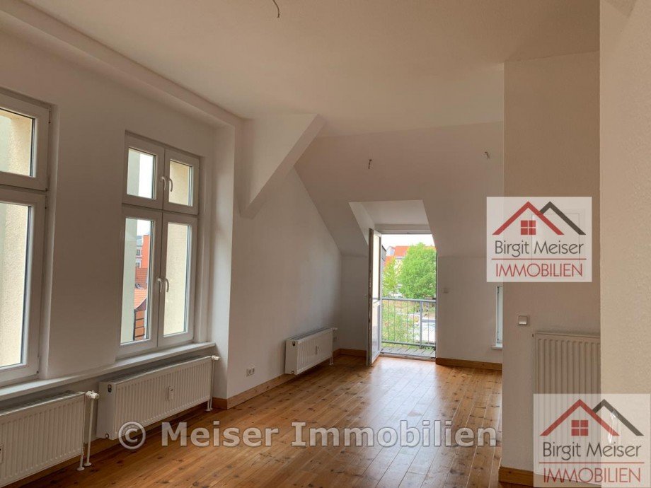 Blick zum Balkon Wohnung Schwerin
