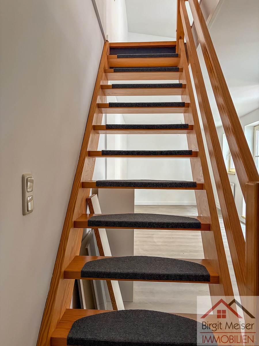 Treppe in Obergeschoss Maisonettewohnung Wismar