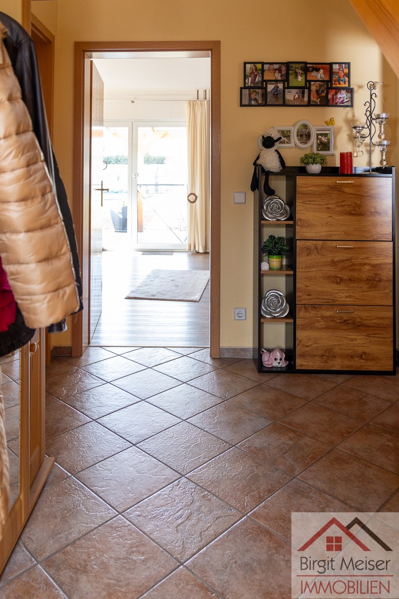 Blick Richtung Garten Doppelhaush�lfte Warsow