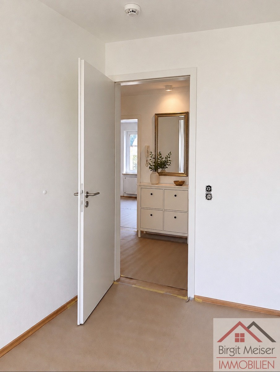 Blick �ber den Flur - virtuell eingerichtet Wohnung Schwerin